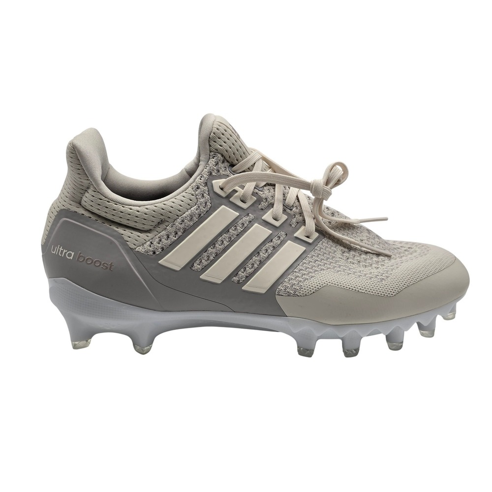 Adidas Ultraboost Cleat Men 9.5 Talc Granite White Football Cleats JP7409 NWOB